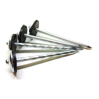 Hot Sale Galvanized Umbrella Roofing Nails with Rubber Washer